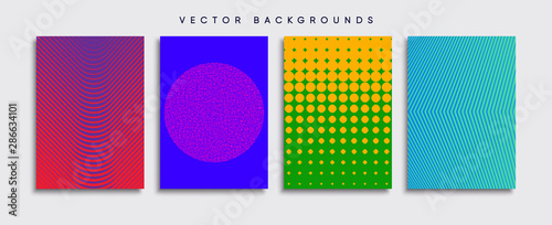 Obraz na płótnie Minimal Vector cover designs. Future Poster template. w salonie