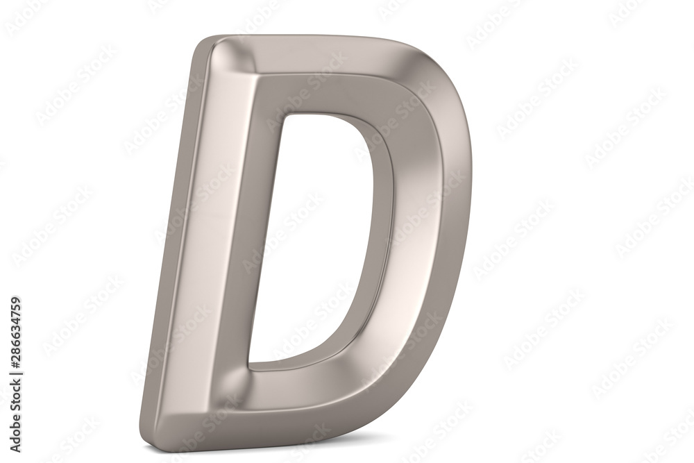 Steel 3D alphabet isolated on white background. 3D illustration. Steel 3D alphabet isolated on white background. 3D illustration.