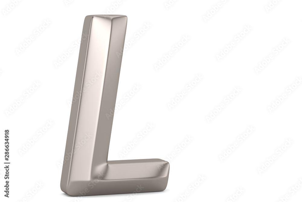 Steel 3D alphabet isolated on white background. 3D illustration. Steel 3D alphabet isolated on white background. 3D illustration.