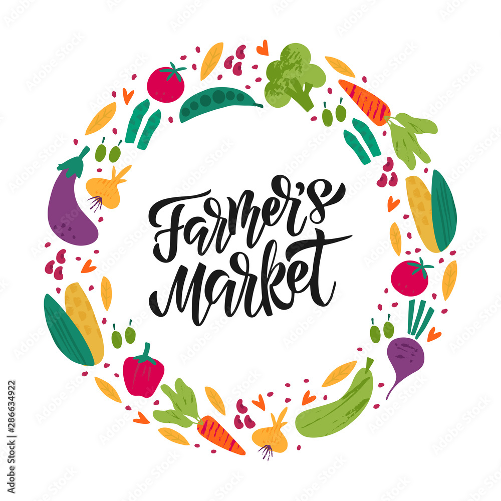 Farmer Market vector banner