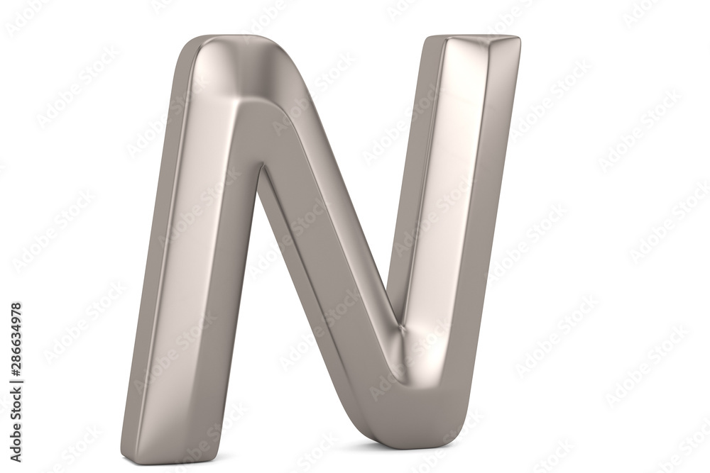 Steel 3D alphabet isolated on white background. 3D illustration. Steel 3D alphabet isolated on white background. 3D illustration.