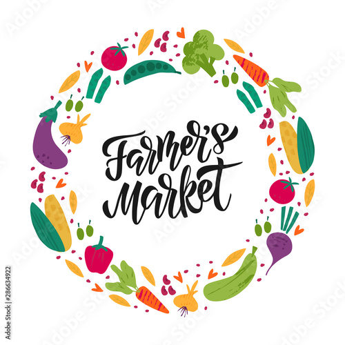 Farmer Market vector banner
