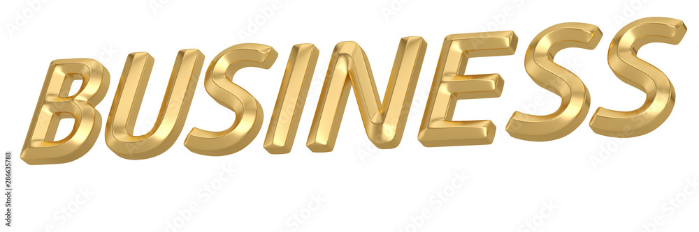 Business word 3D logo isolated on white background 3D illustration. Business word 3D logo isolated on white background 3D illustration.