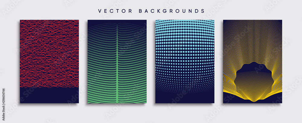 Minimal Vector cover designs. Future Poster template.