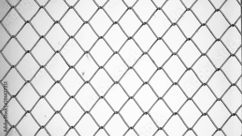 chain link fence on a white background
