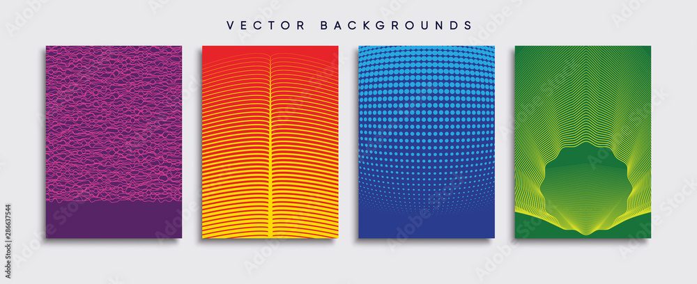Minimal Vector cover designs. Future Poster template.