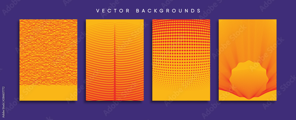Minimal Vector cover designs. Future Poster template.