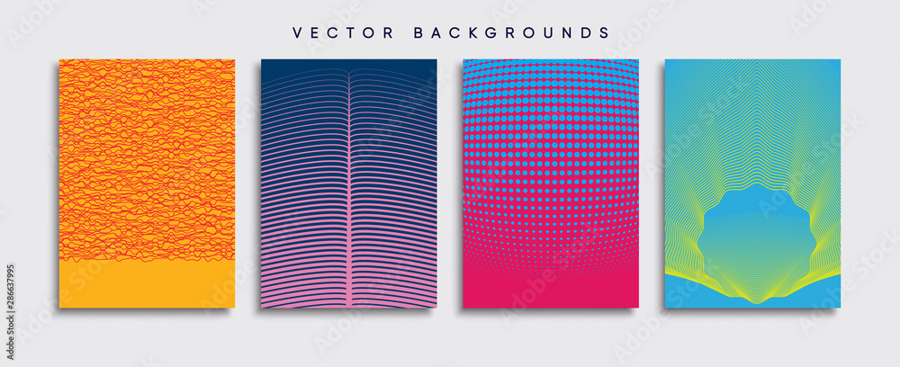 Minimal Vector cover designs. Future Poster template.