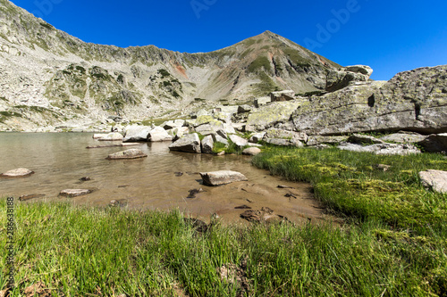 Argirovo lake near Dzhano peak, Pirin Mountain, Bulgaria photo