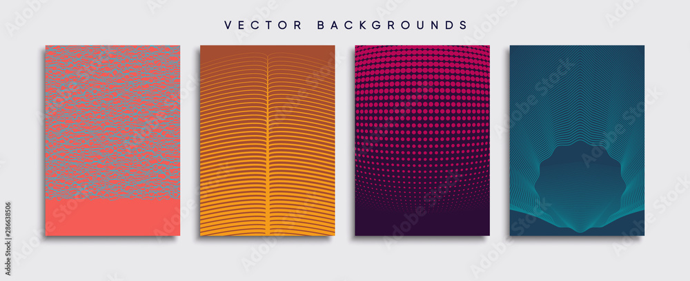 Minimal Vector cover designs. Future Poster template.