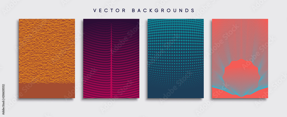 Minimal Vector cover designs. Future Poster template.