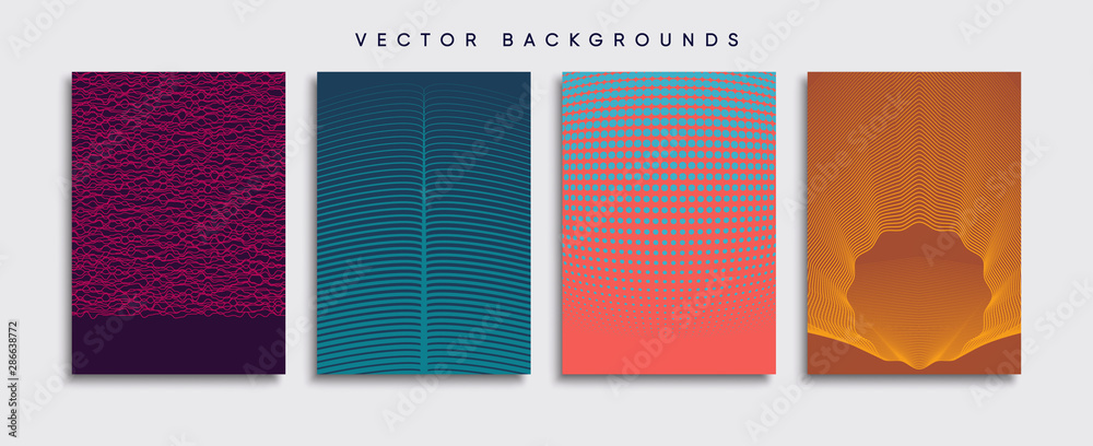 Minimal Vector cover designs. Future Poster template.