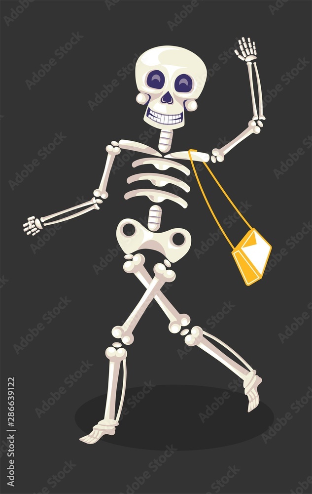 Day of dead or Dia de Los Muertos, Skeleton with Purse Day of dead or Dia de Los Muertos, Skeleton with Purse