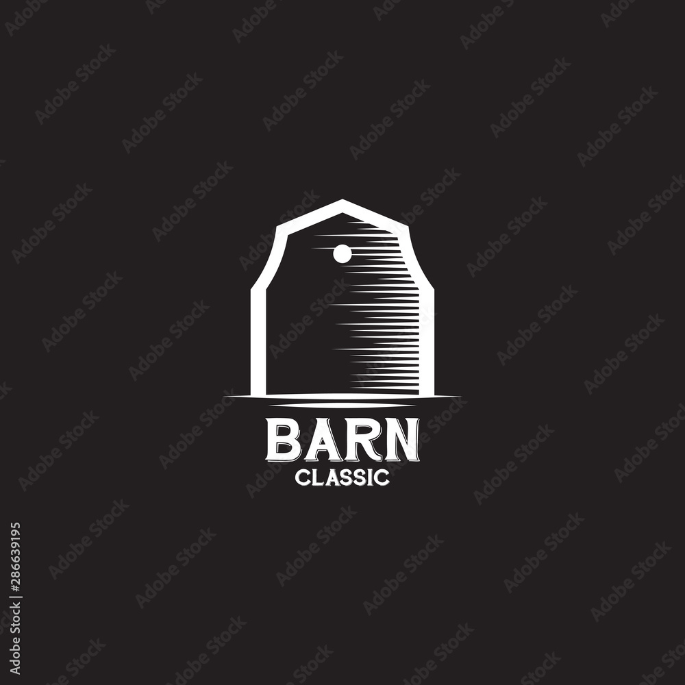 Naklejka premium Barn logo design inspiration vector template
