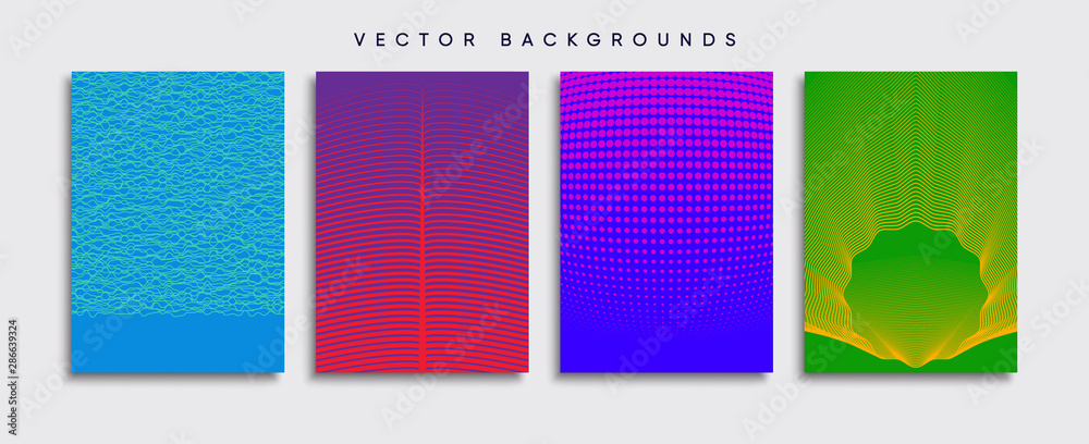 Minimal Vector cover designs. Future Poster template.