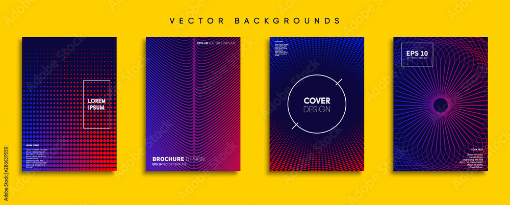 Minimal Vector cover designs. Future Poster template.