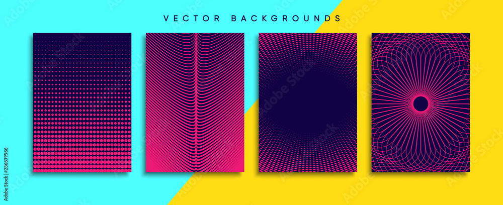 Minimal Vector cover designs. Future Poster template.