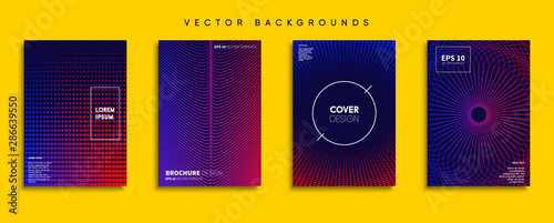 Obraz na płótnie Minimal Vector cover designs. Future Poster template. w salonie