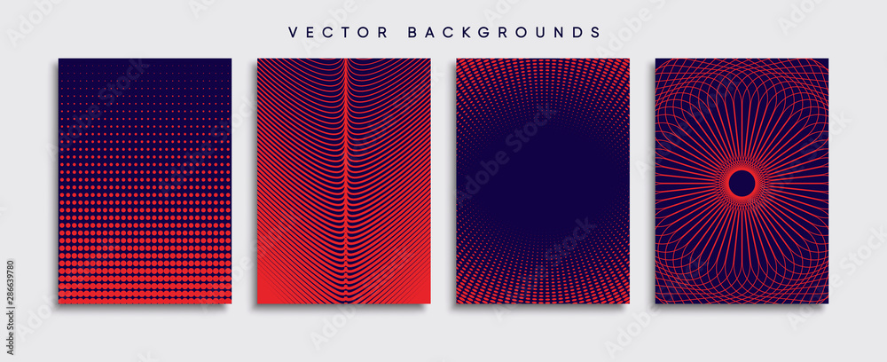 Minimal Vector cover designs. Future Poster template.