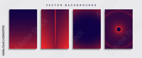 Obraz na płótnie Minimal Vector cover designs. Future Poster template. w salonie
