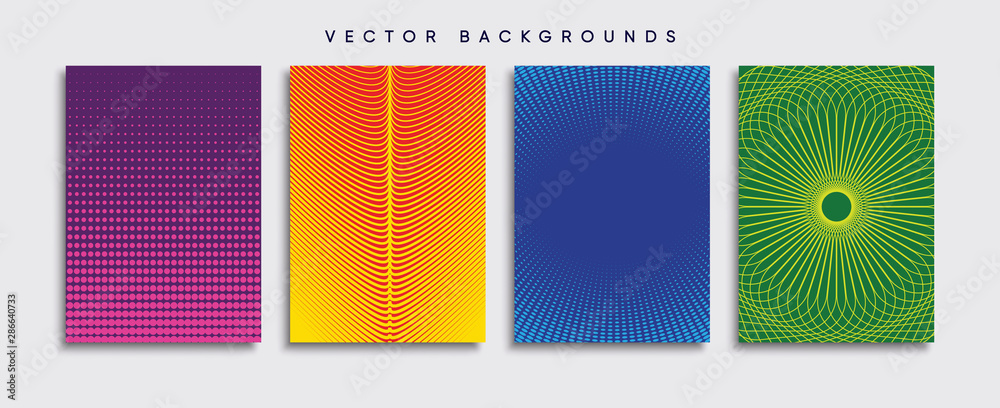 Minimal Vector cover designs. Future Poster template.