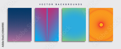 Obraz na płótnie Minimal Vector cover designs. Future Poster template. w salonie
