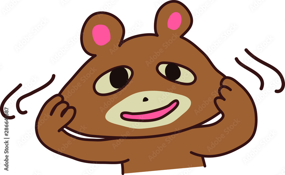 Obraz premium リラックスして クマくん cuma