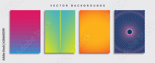 Obraz na płótnie Minimal Vector cover designs. Future Poster template. w salonie