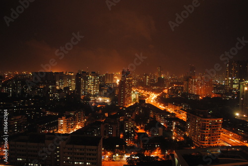 Night View of Lower Parel Mumbai