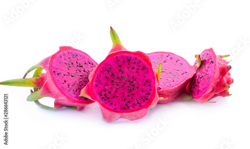 Dragon fruit isolated on white background