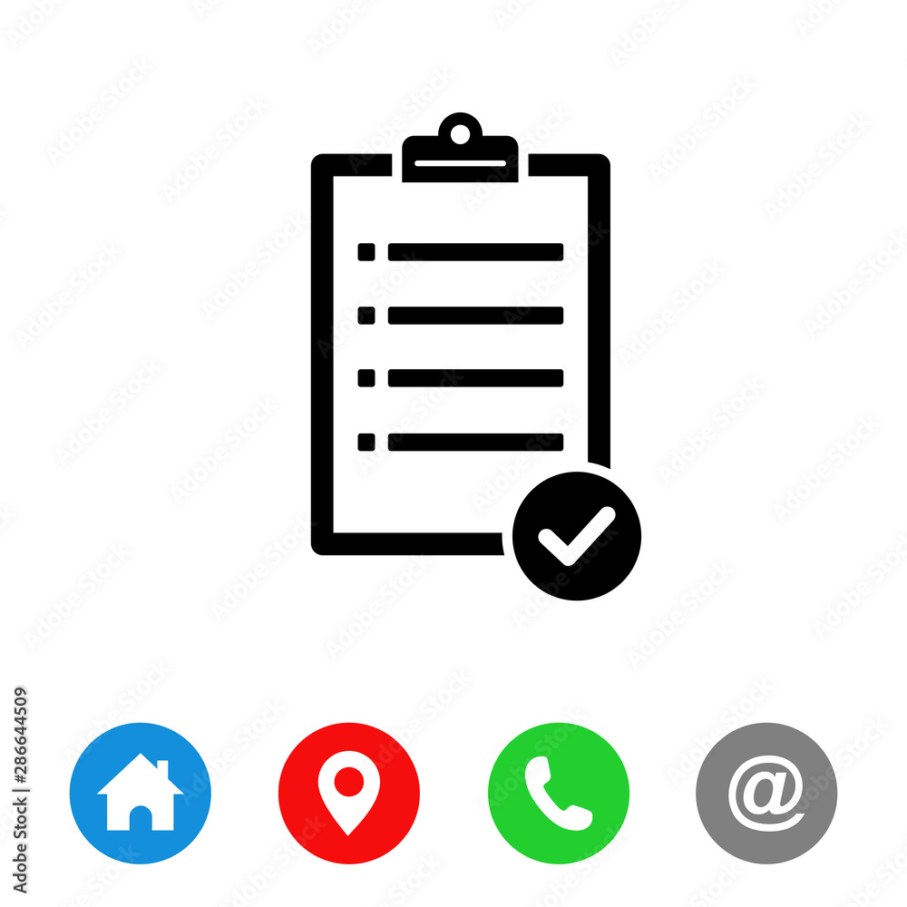 Clipboard icon Symbol vector, Clipboard  sign vector