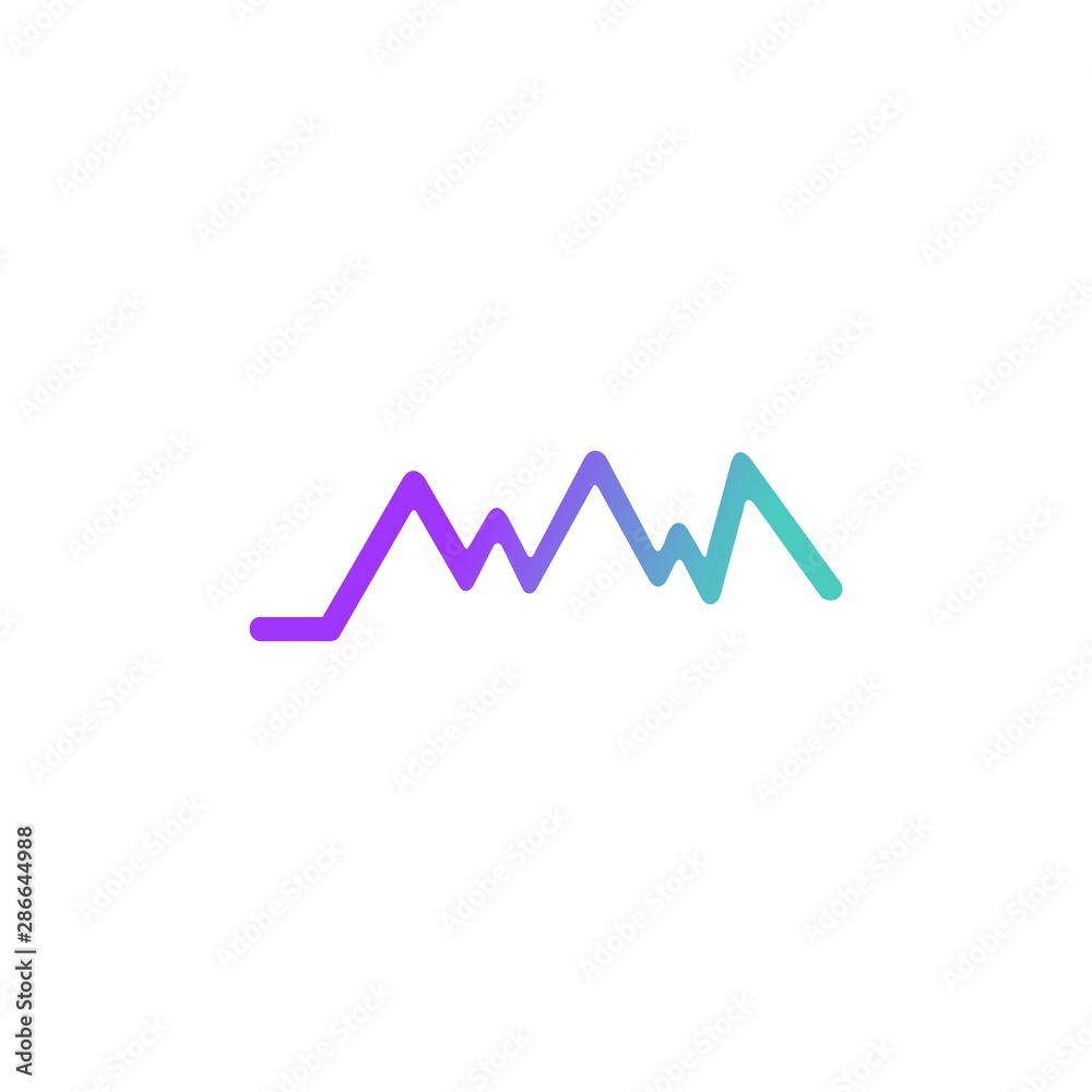 Sound waves logo vector illustration design template Sound waves logo vector illustration design template