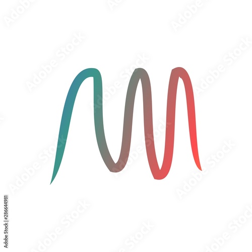 Sound waves logo vector illustration design template