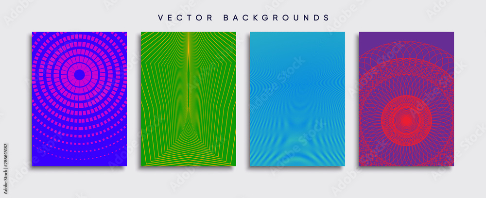 Minimal Vector cover designs. Future Poster template.