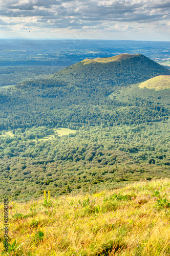 Panorama from the Puy de Dome  France