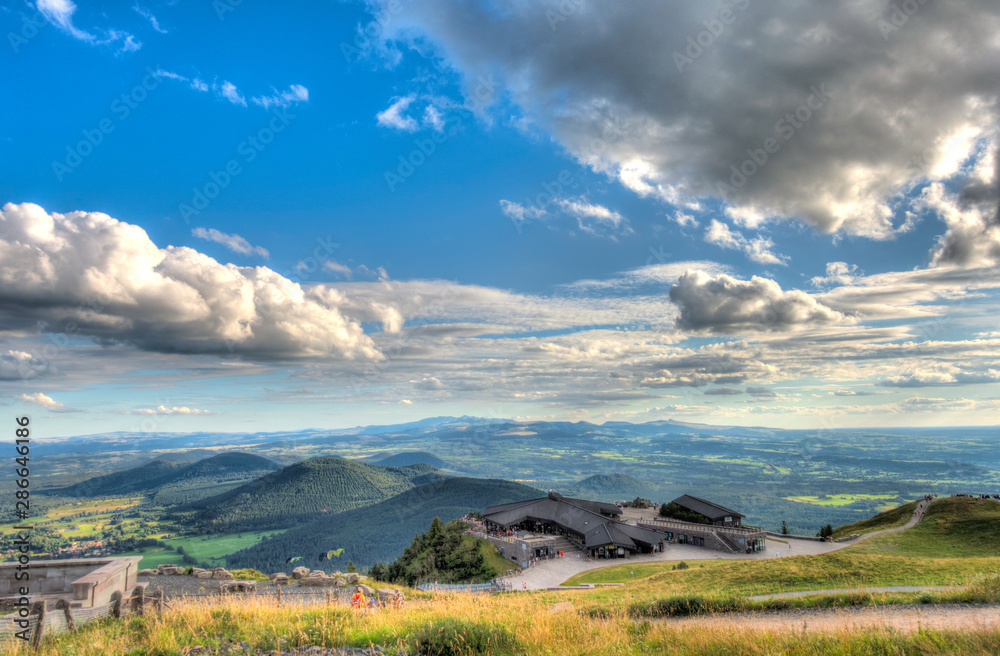 Panorama from the Puy de Dome, France