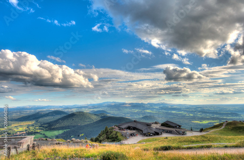 Panorama from the Puy de Dome  France