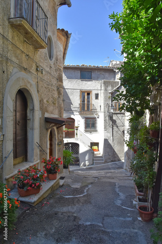 Fototapeta Naklejka Na Ścianę i Meble -  A day of vacation in San Lorenzello, a small Italian village