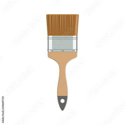 Paint brush in flat style