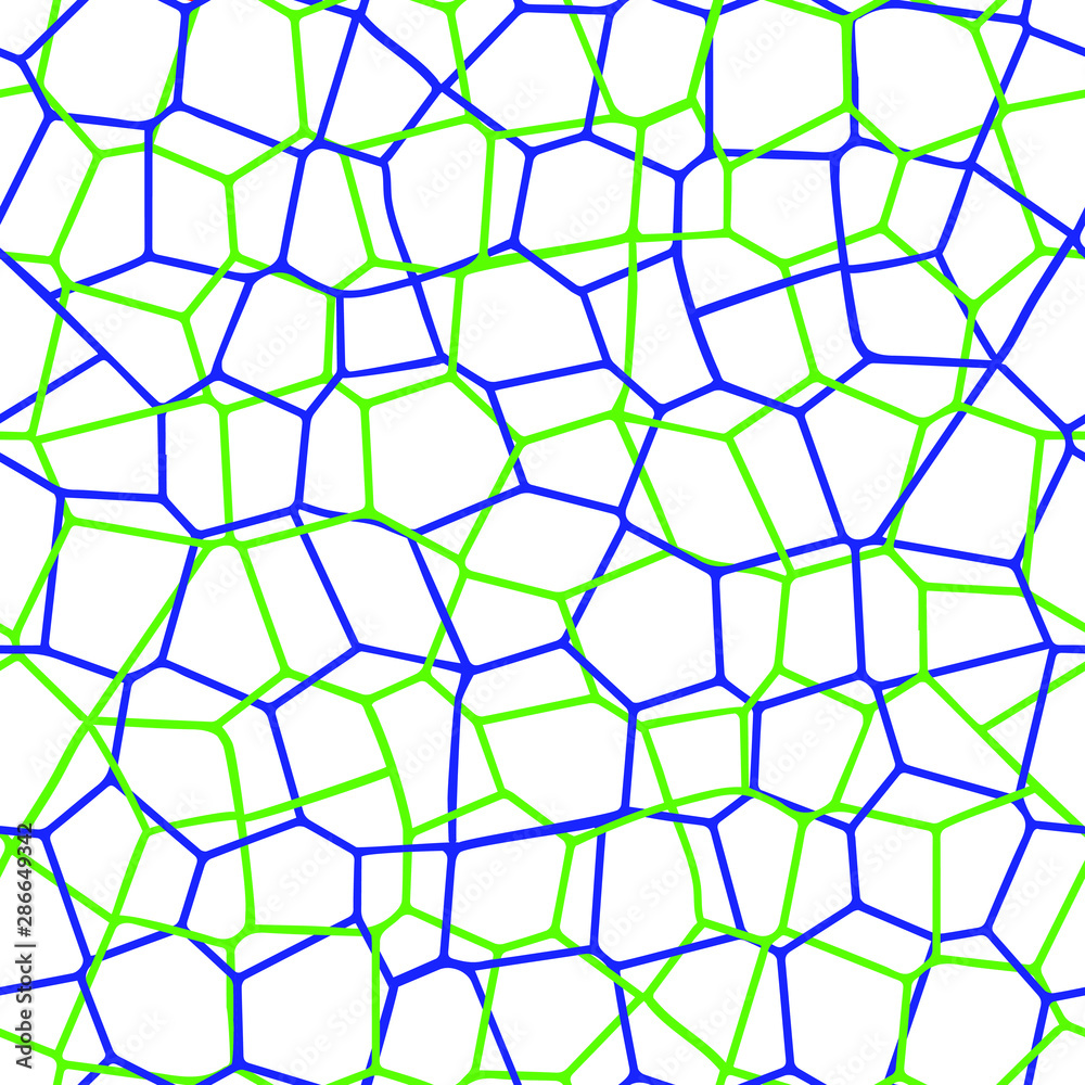 Seamless pattern of many cells and interwoven lines Seamless pattern of many cells and interwoven lines