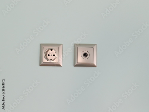 electric socket on the wall