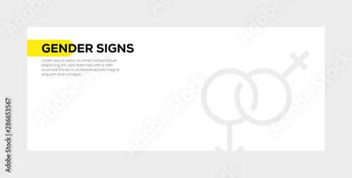 GENDER SIGNS BANNER CONCEPT