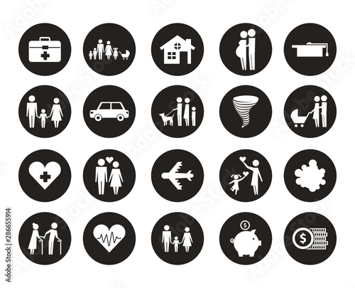 bundle of insurance company icons