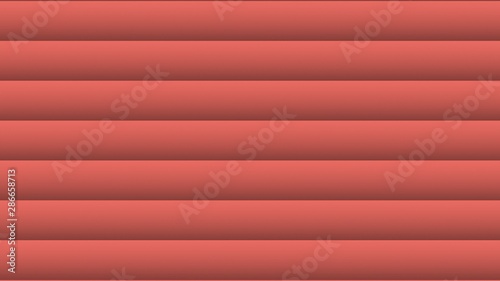 Coral color striped abstract background. Bright colorful CG illustration.