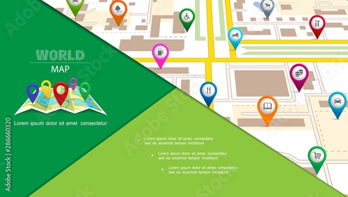 Flat Navigation System Composition