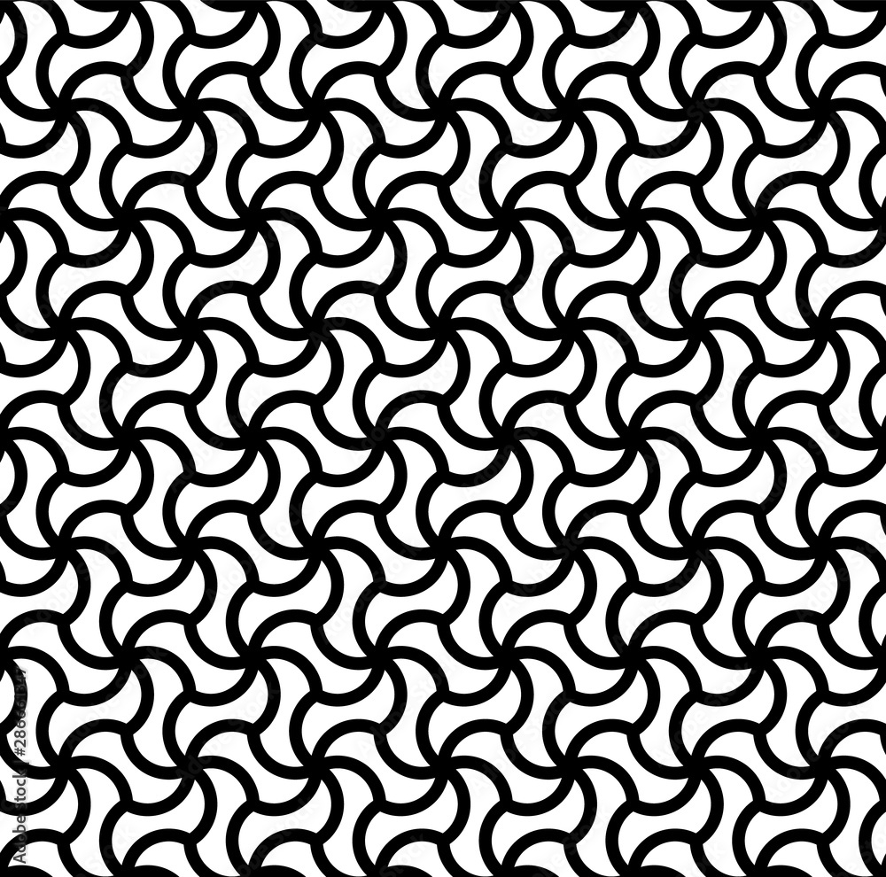Seamless geometric ornament in arabic style.Black and white. Seamless geometric ornament in arabic style.Black and white.