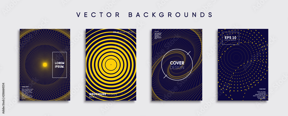Minimal Vector cover designs. Future Poster template.