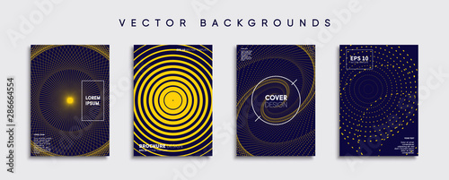 Obraz na płótnie Minimal Vector cover designs. Future Poster template. w salonie
