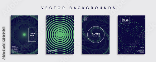Obraz na płótnie Minimal Vector cover designs. Future Poster template. w salonie