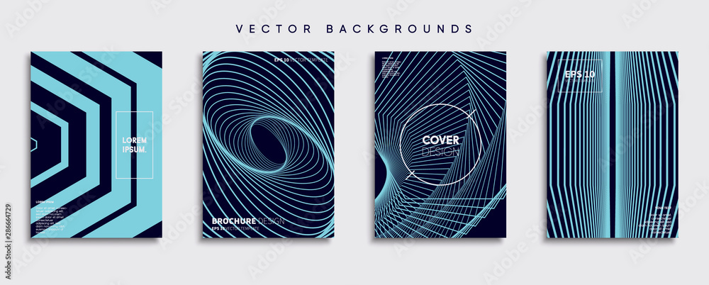 Minimal Vector cover designs. Future Poster template.